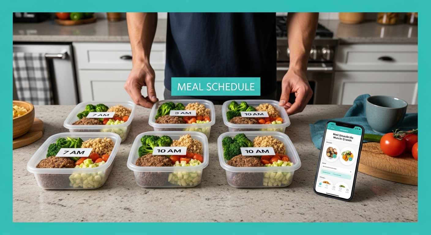 meal prepping scheduling muscle
