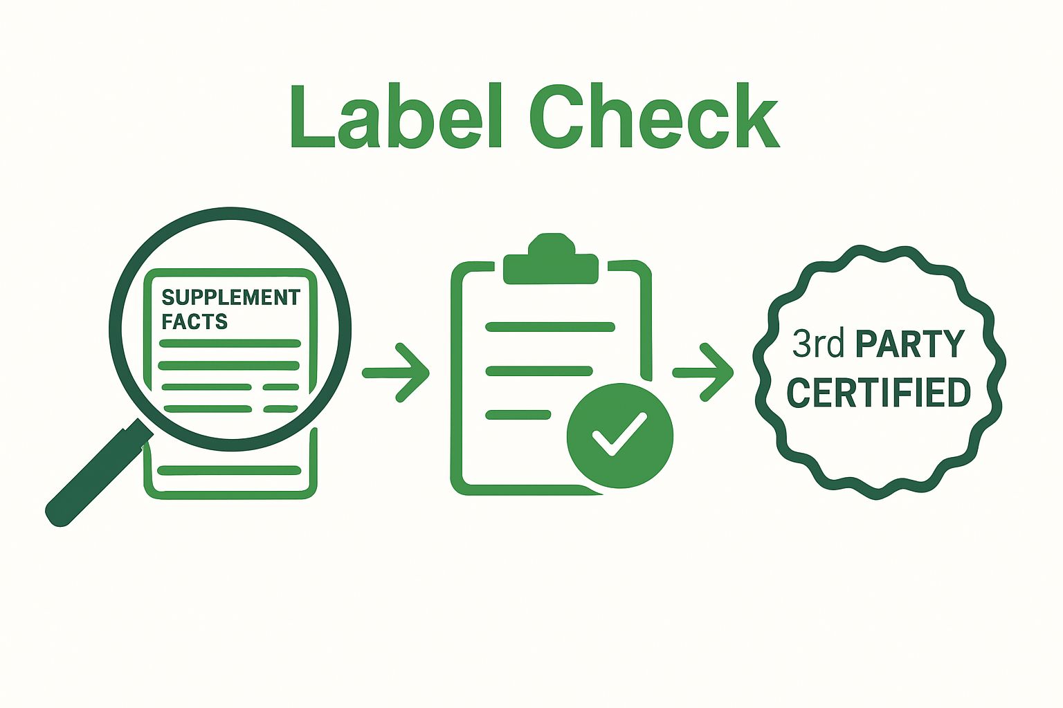 Infographic: Steps to read supplement labels for health