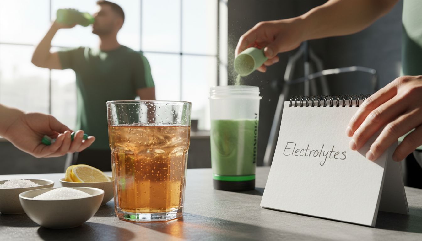 Ingredients for homemade isotonic drink