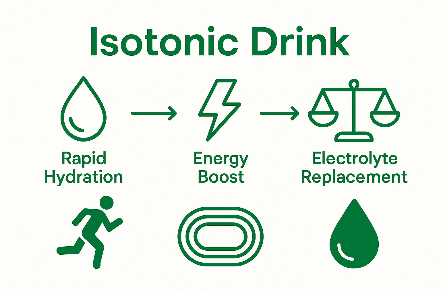 Infographic: benefits of isotonic drinks