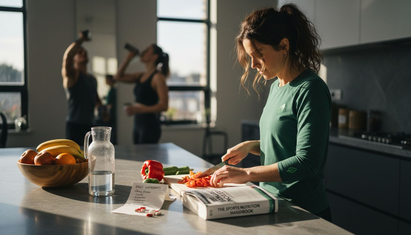 Woman preparing nutrient-rich food for immune support