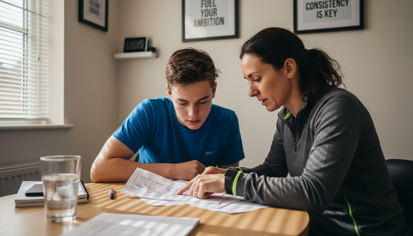 Nutritionist discussing food sensitivities with athlete