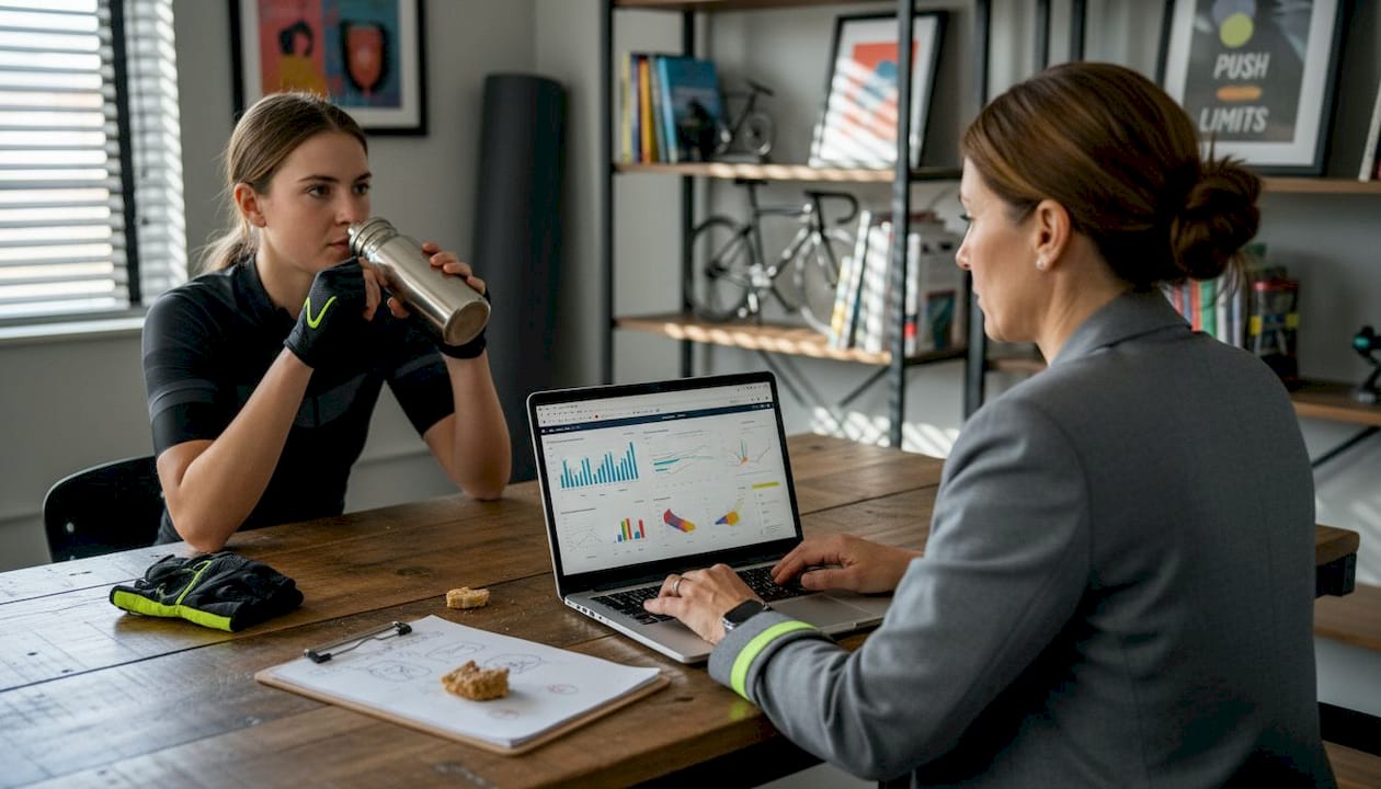 Athlete and nutritionist discuss supplement plan