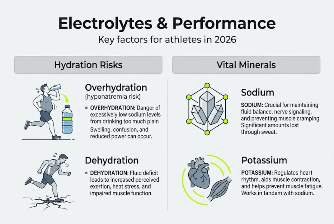 Infographic on hydration risks and vital minerals
