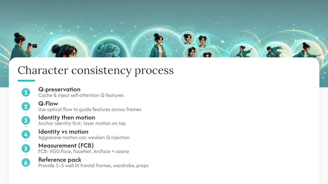How does character consistency actually work across episodes? — overview diagram