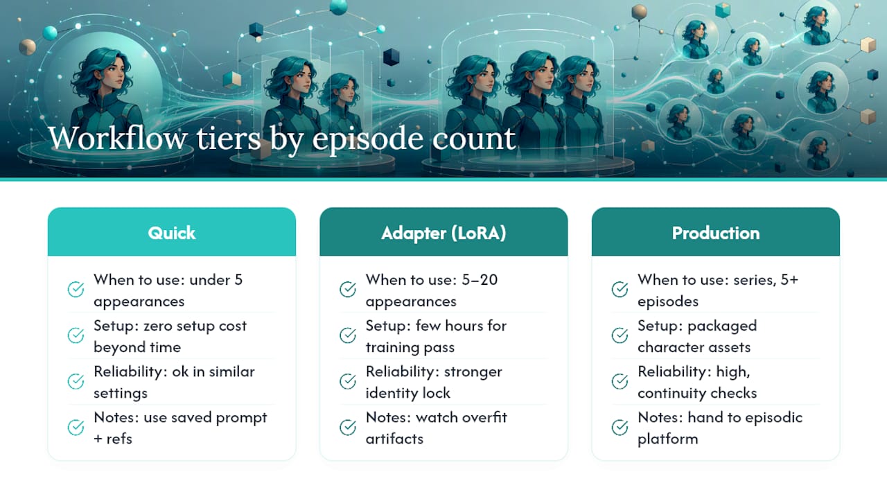 Which Workflow Should You Use: Quick, Robust, or Production? — overview diagram