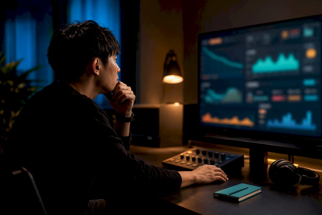 Creator reviewing episodic Shorts analytics