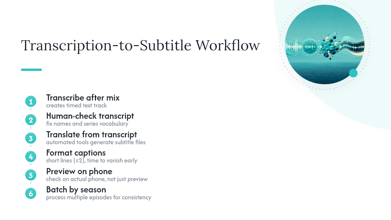 How Do You Handle Transcription and Translation for Captions? — overview diagram