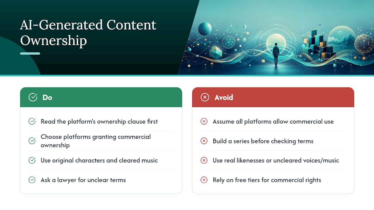 Who Owns AI-Generated Pilot Content? — overview diagram