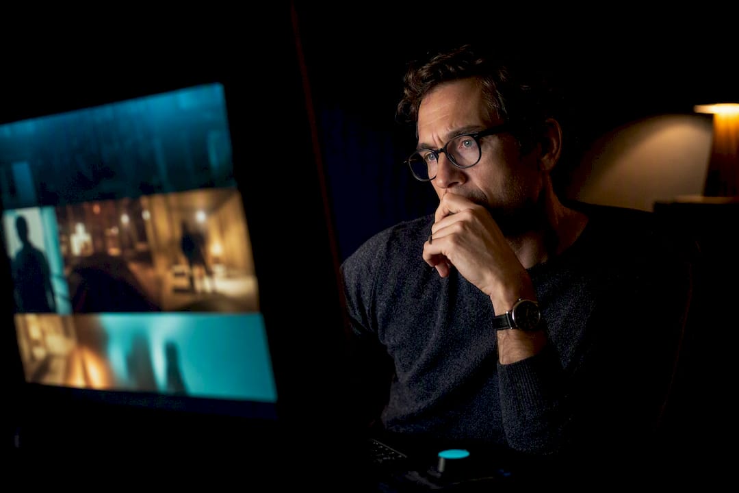 Showrunner reviewing a vertical episode rough cut