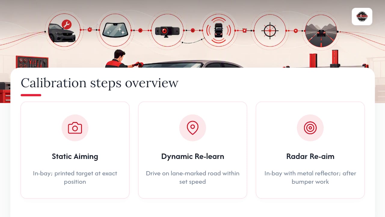 Three Honda Sensing calibration procedures