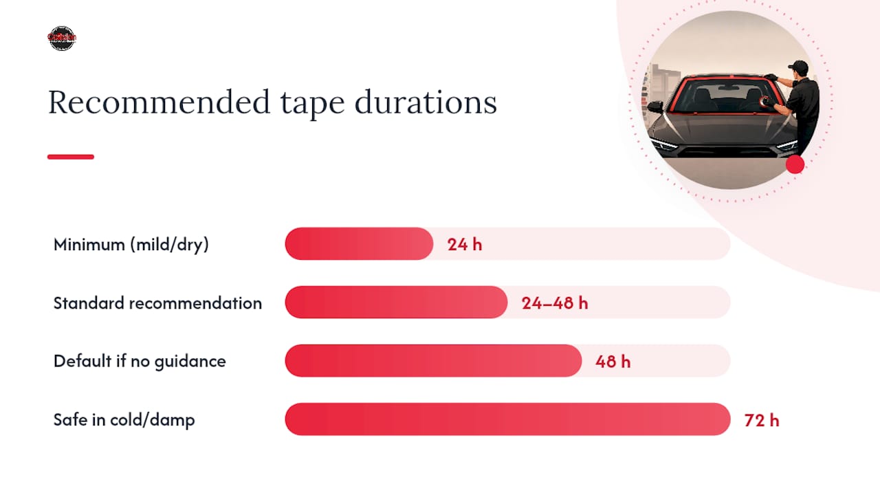 How Long Should You Leave Windshield Tape On? — overview diagram