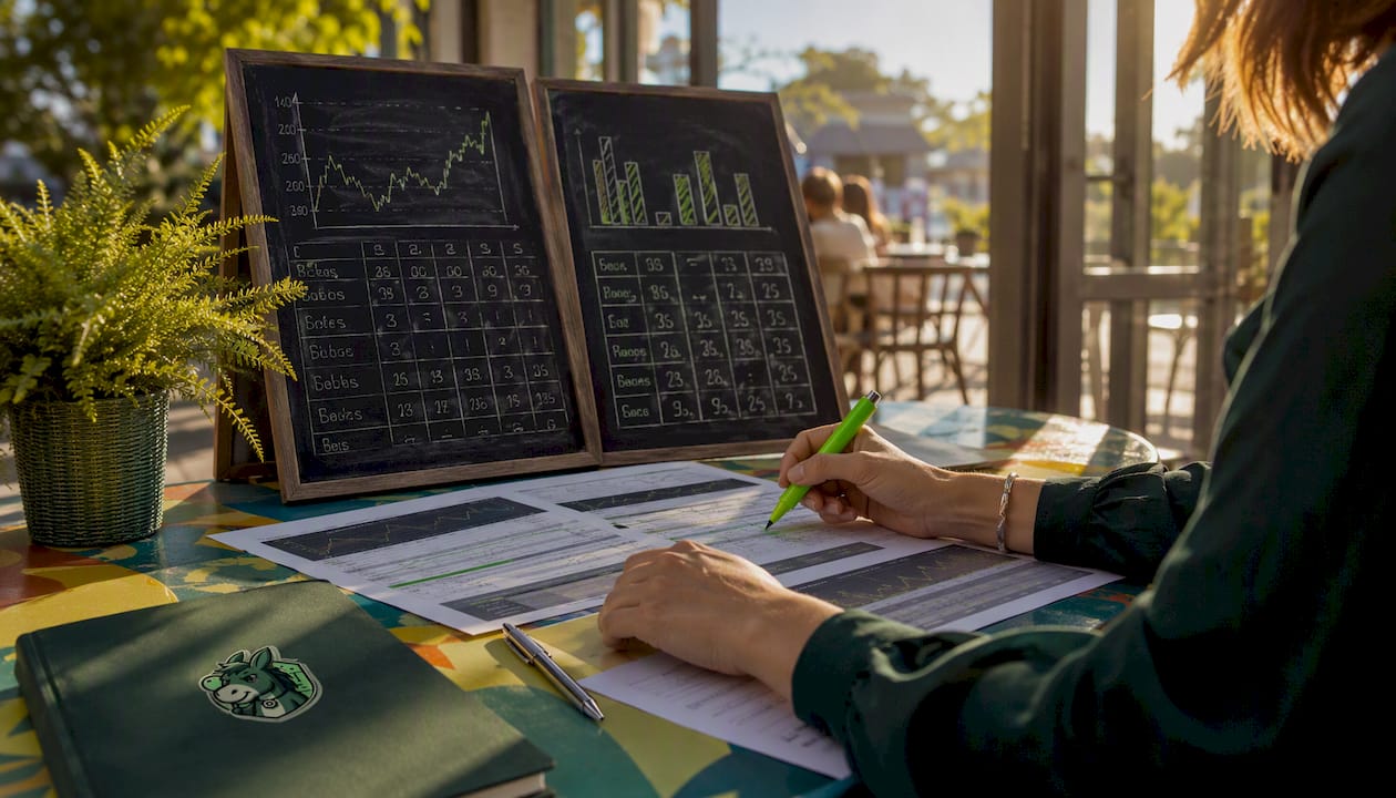 Hands highlighting BSP and SP comparison charts