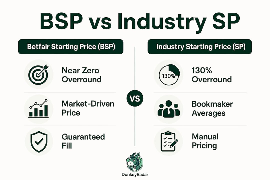 Infographic comparing BSP and industry SP key features