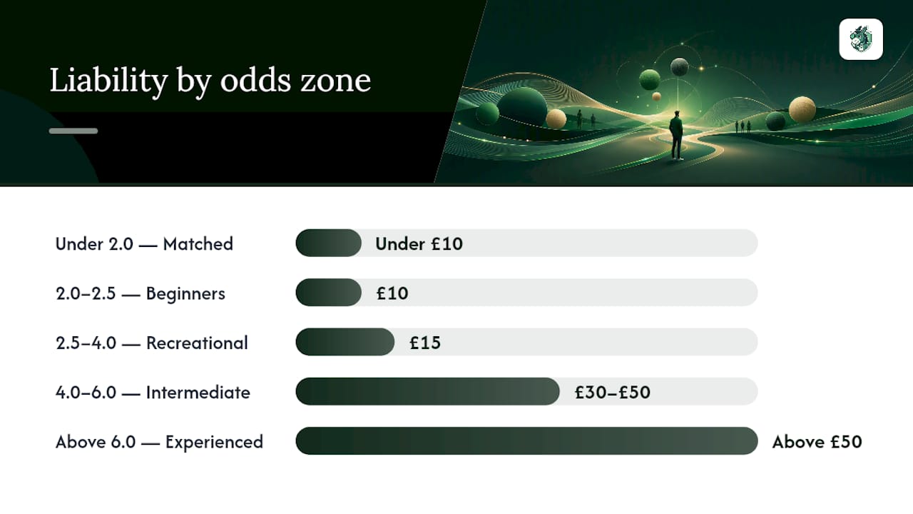 Diagram showing odds zones and trade-offs