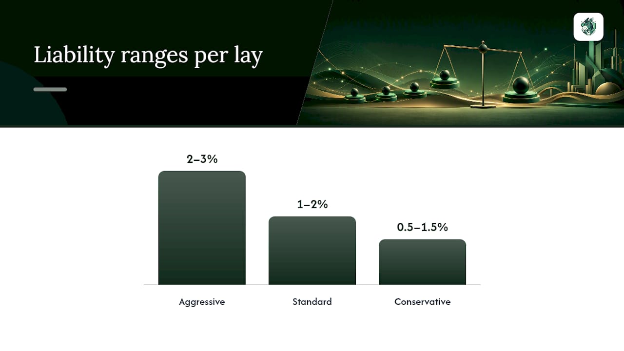 How much bankroll should you risk on each lay? — overview diagram