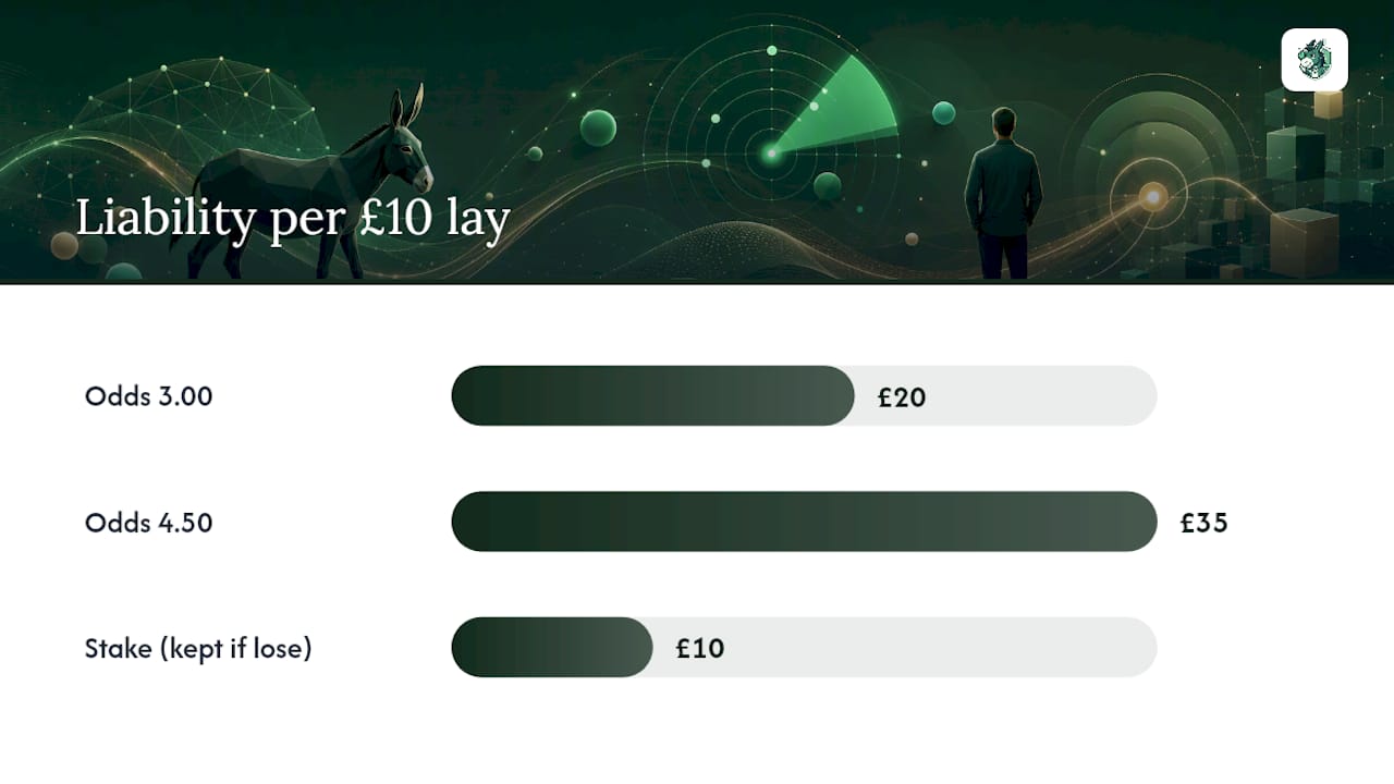 Lay liability comparison at two odds