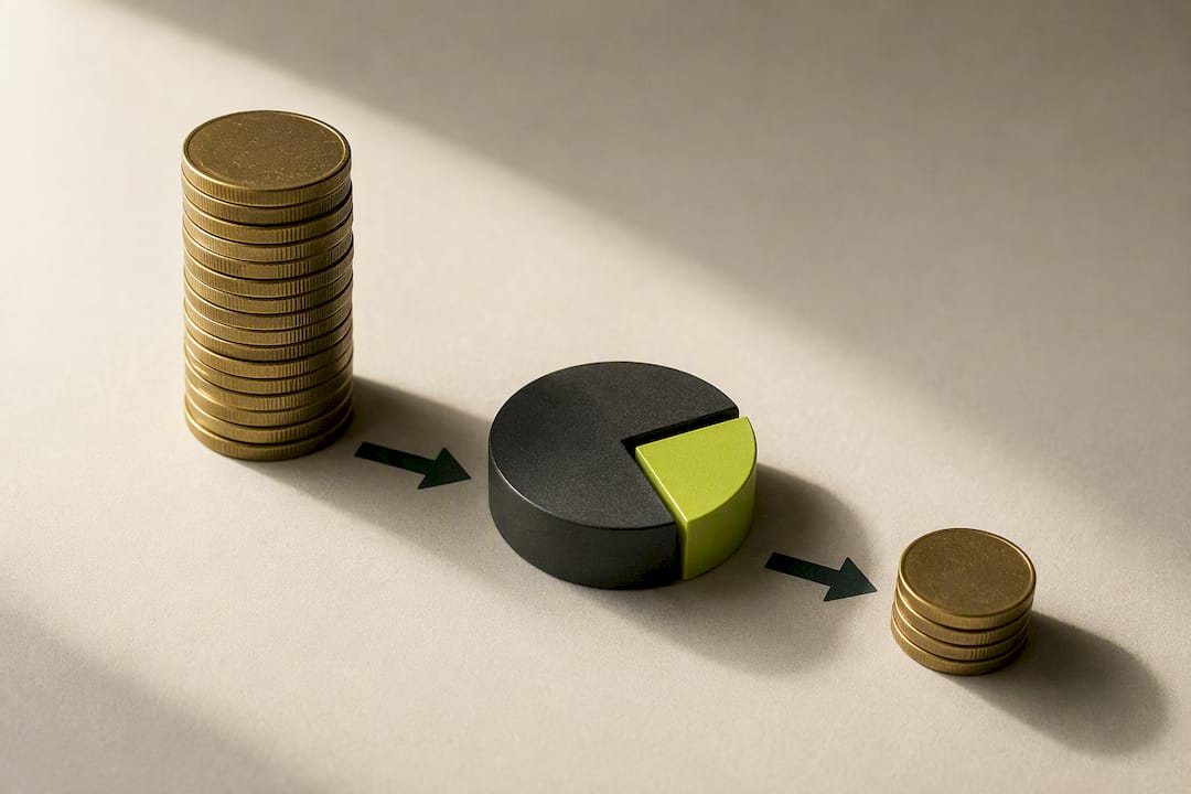 Illustration of liability-to-stake calculation