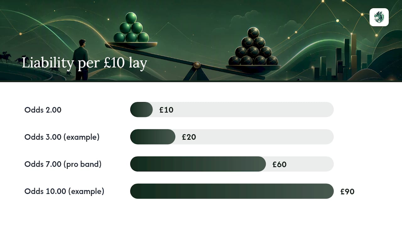 Lay stake and odds liability relationship