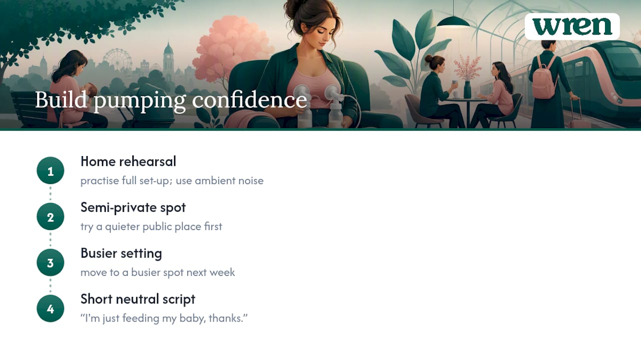 Three stages for building pumping confidence