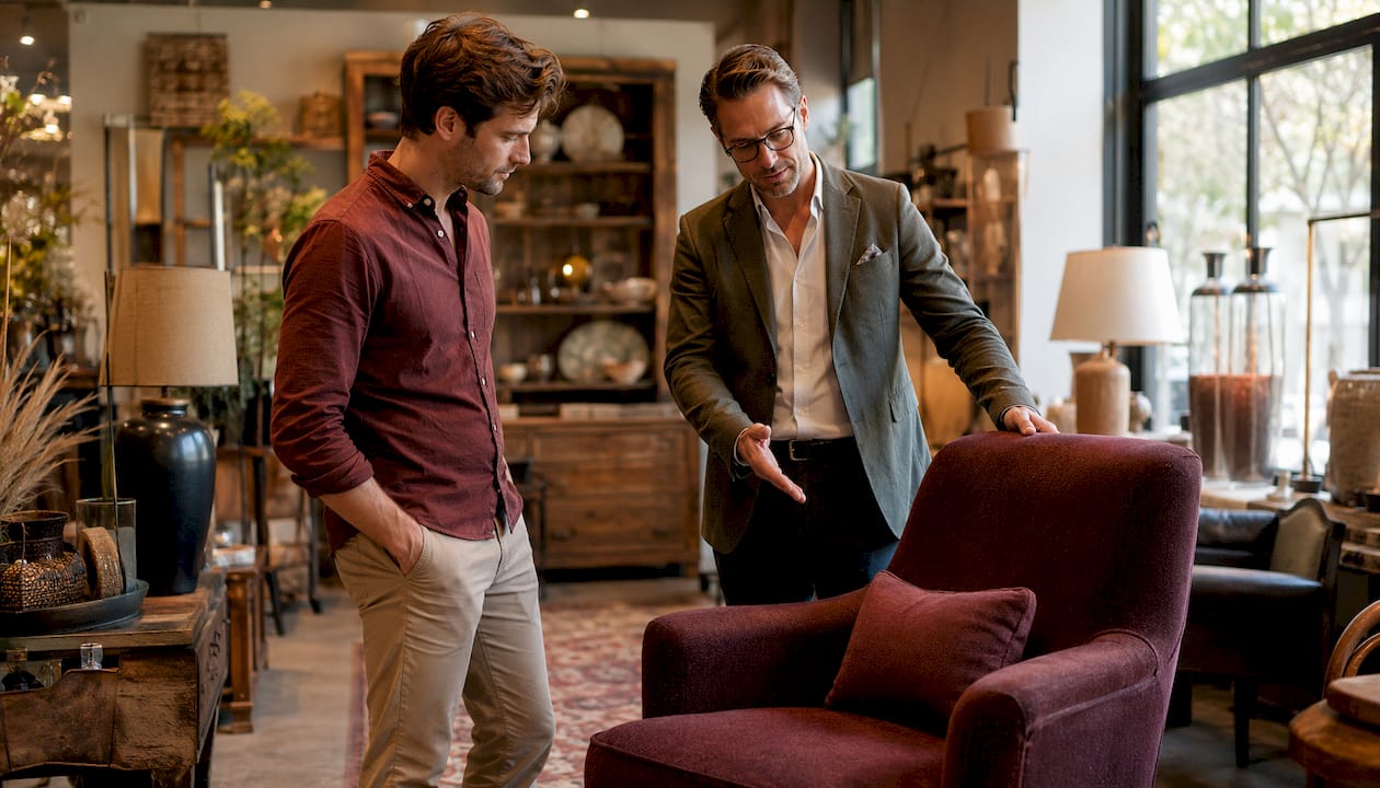 Individuelle Beratung in unserem Showroom für Designmöbel