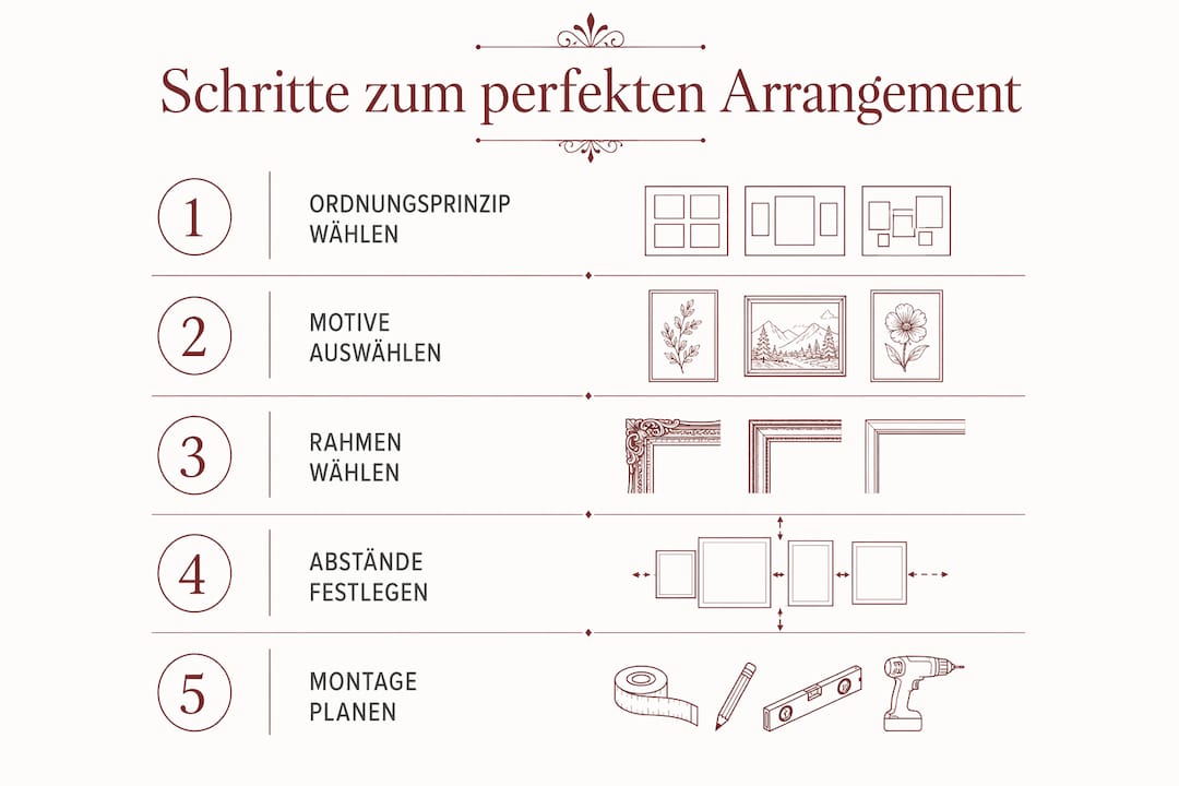 Schritt-für-Schritt-Anleitung: So gestaltest du deine eigene Bilderwand