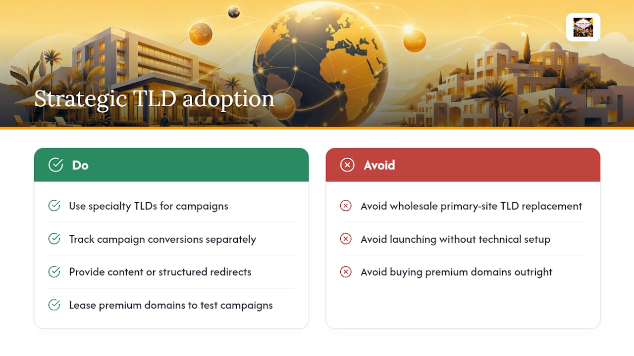 Why strategic adoption beats wholesale TLD replacement — overview diagram