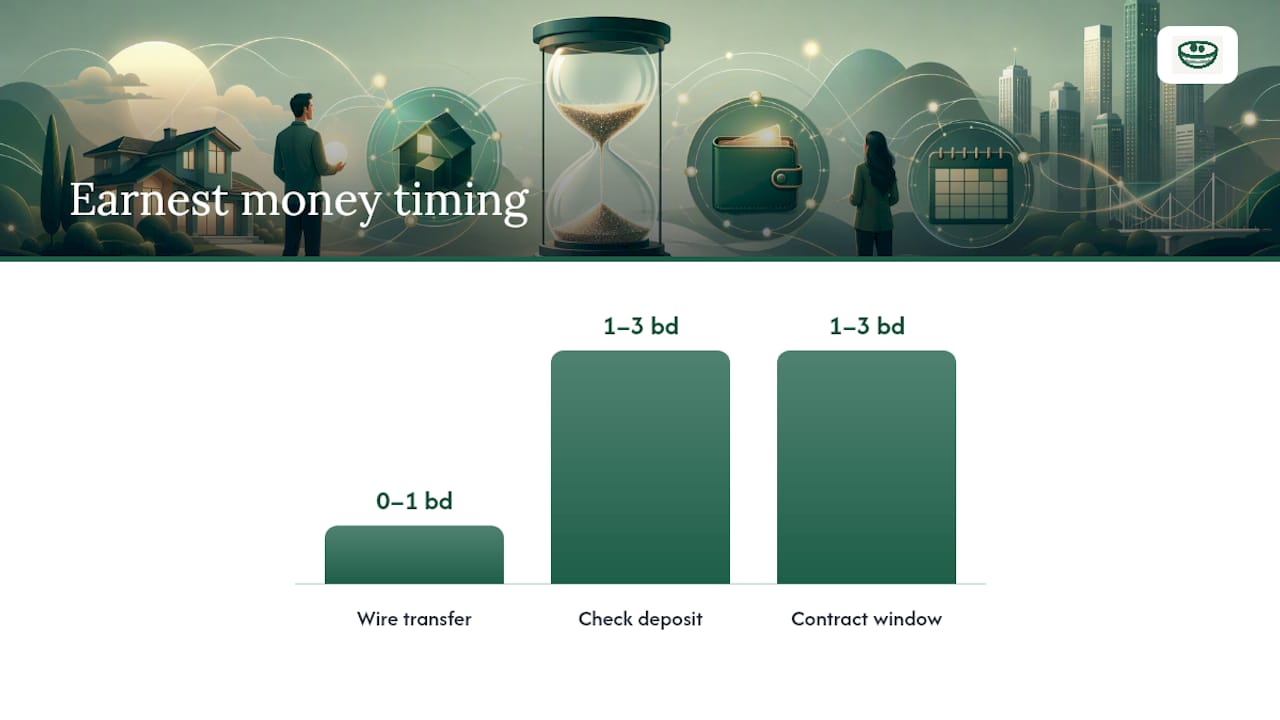 How Do Earnest Money Deadlines and Receipt Windows Work? — overview diagram