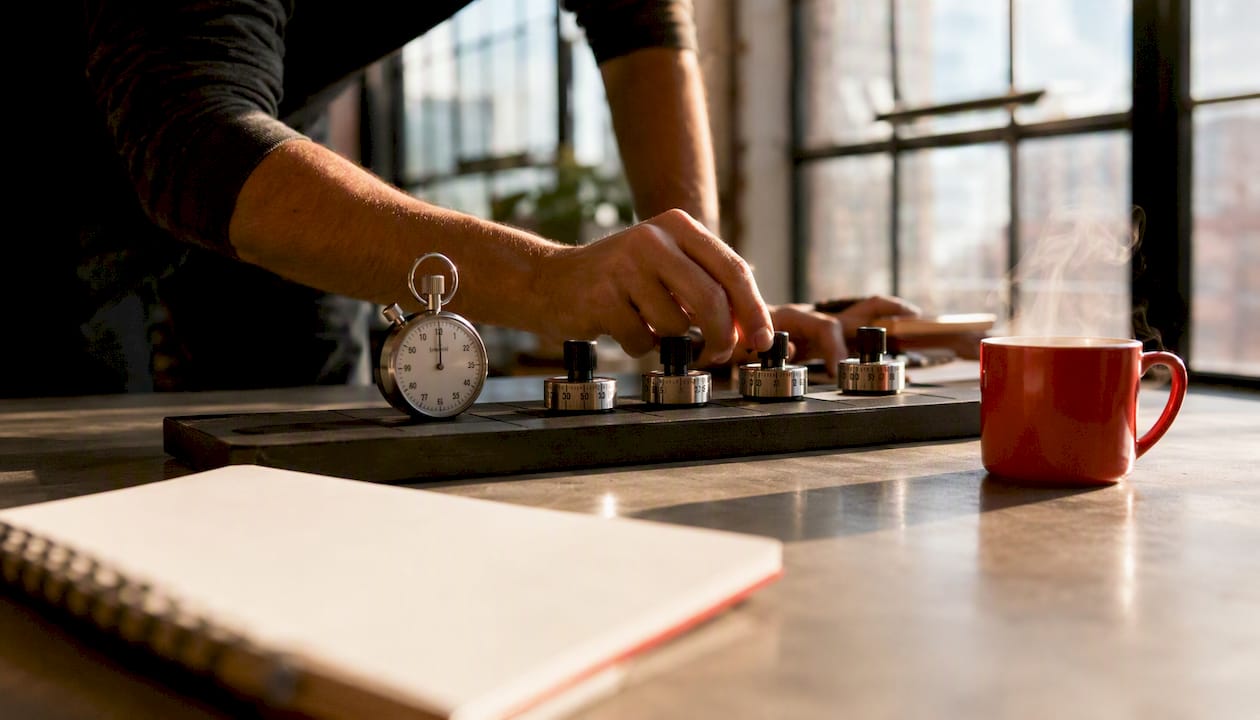 Hand setting timers for social media response