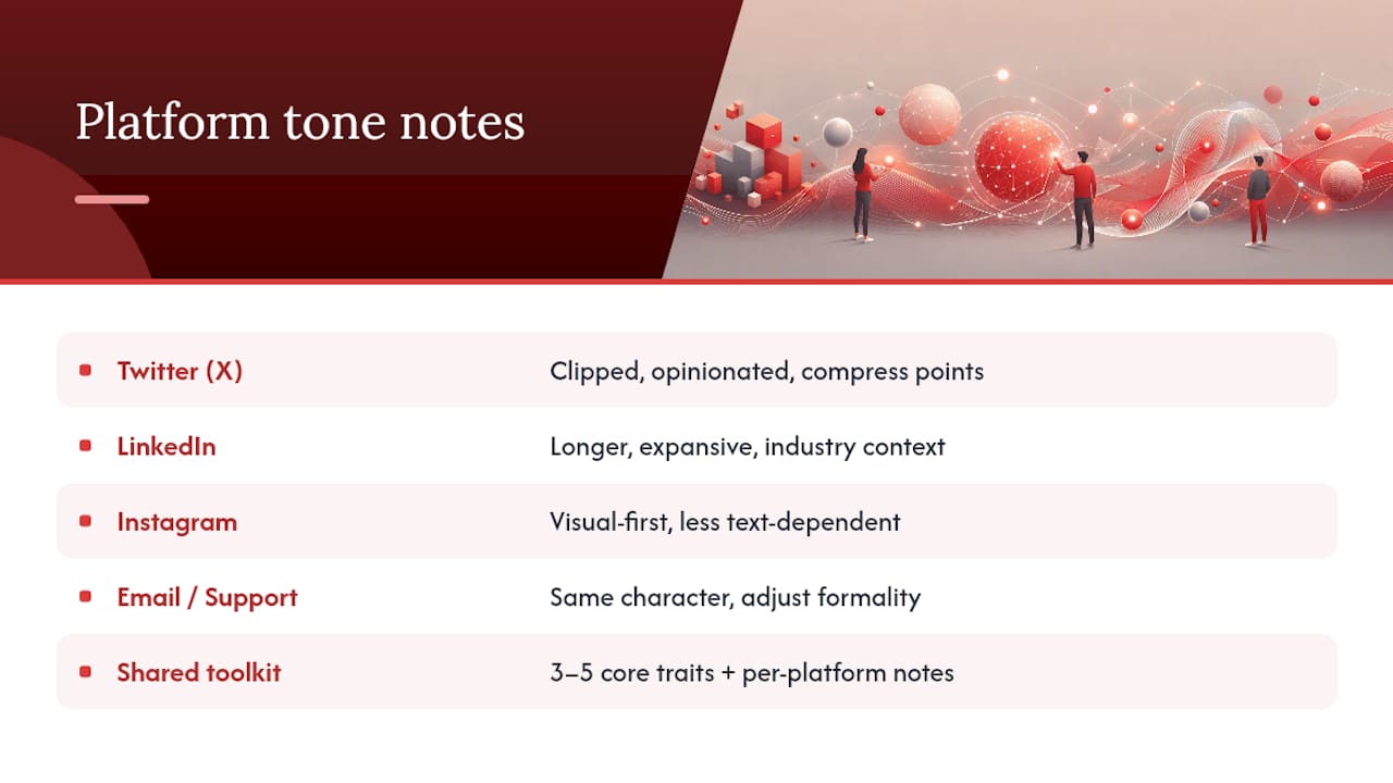 How does Twitter tone fit into your broader brand voice? — overview diagram