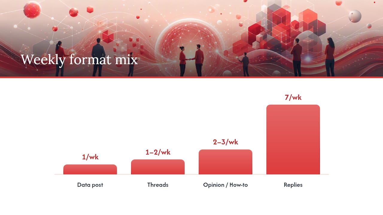 Which Content Formats Actually Work for B2B on X? — overview diagram