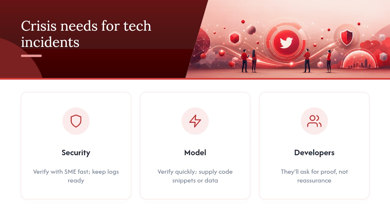 Three technology and AI crisis situations compared