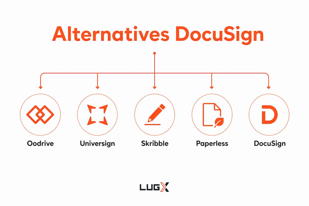Infographie : tour d’horizon des principales alternatives à DocuSign