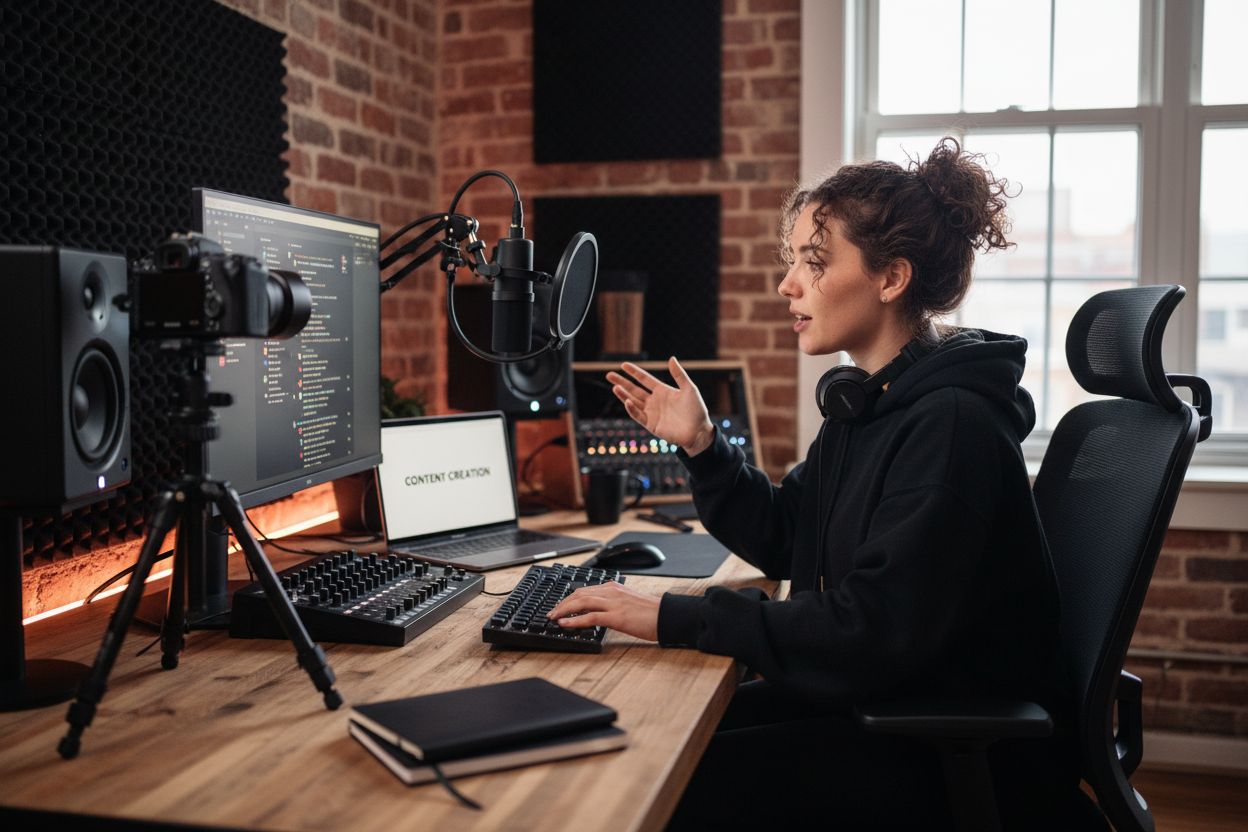streaming content creation studio