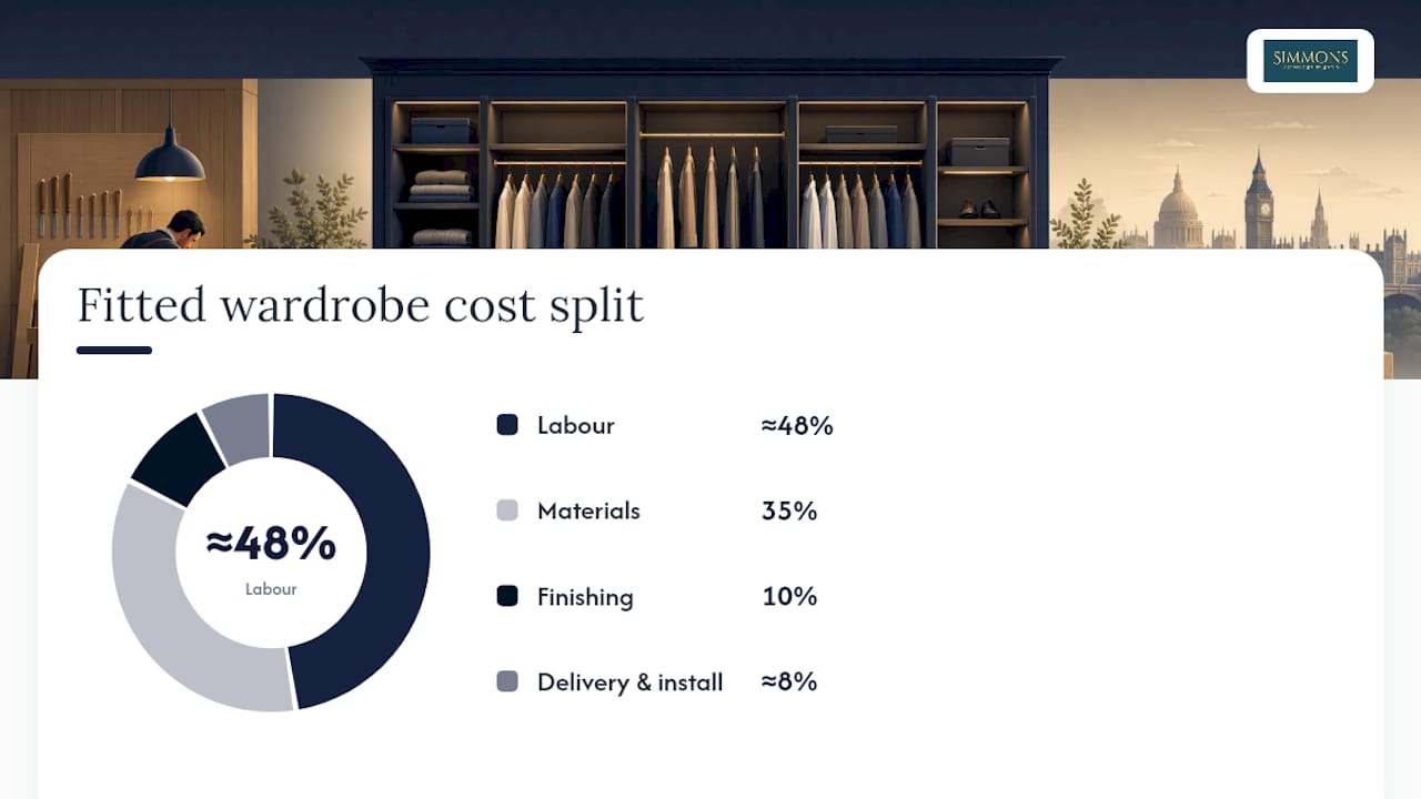 Cost components breakdown of bespoke furniture