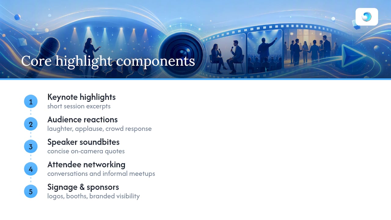 Five essentials of a conference highlight video
