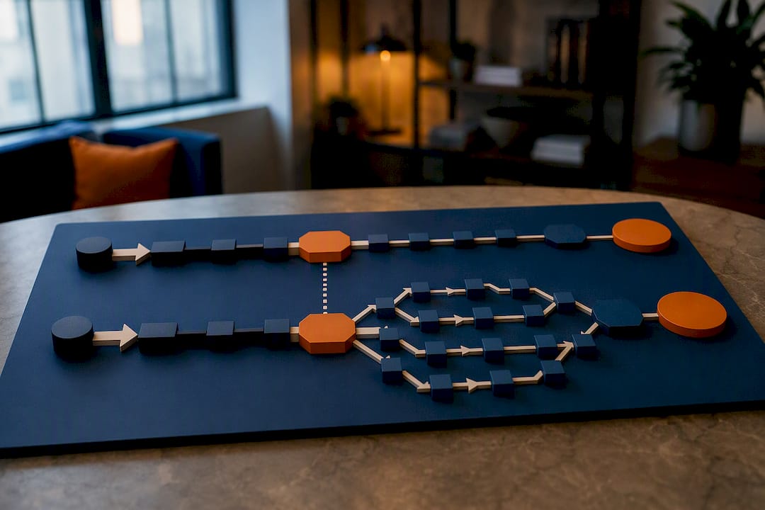 Pool size paths with Week 12 risk checkpoint