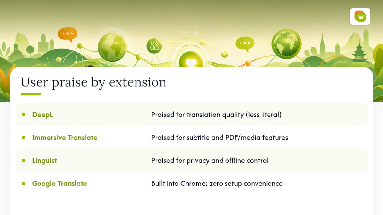 What Do Users Actually Say About These Extensions? — overview diagram