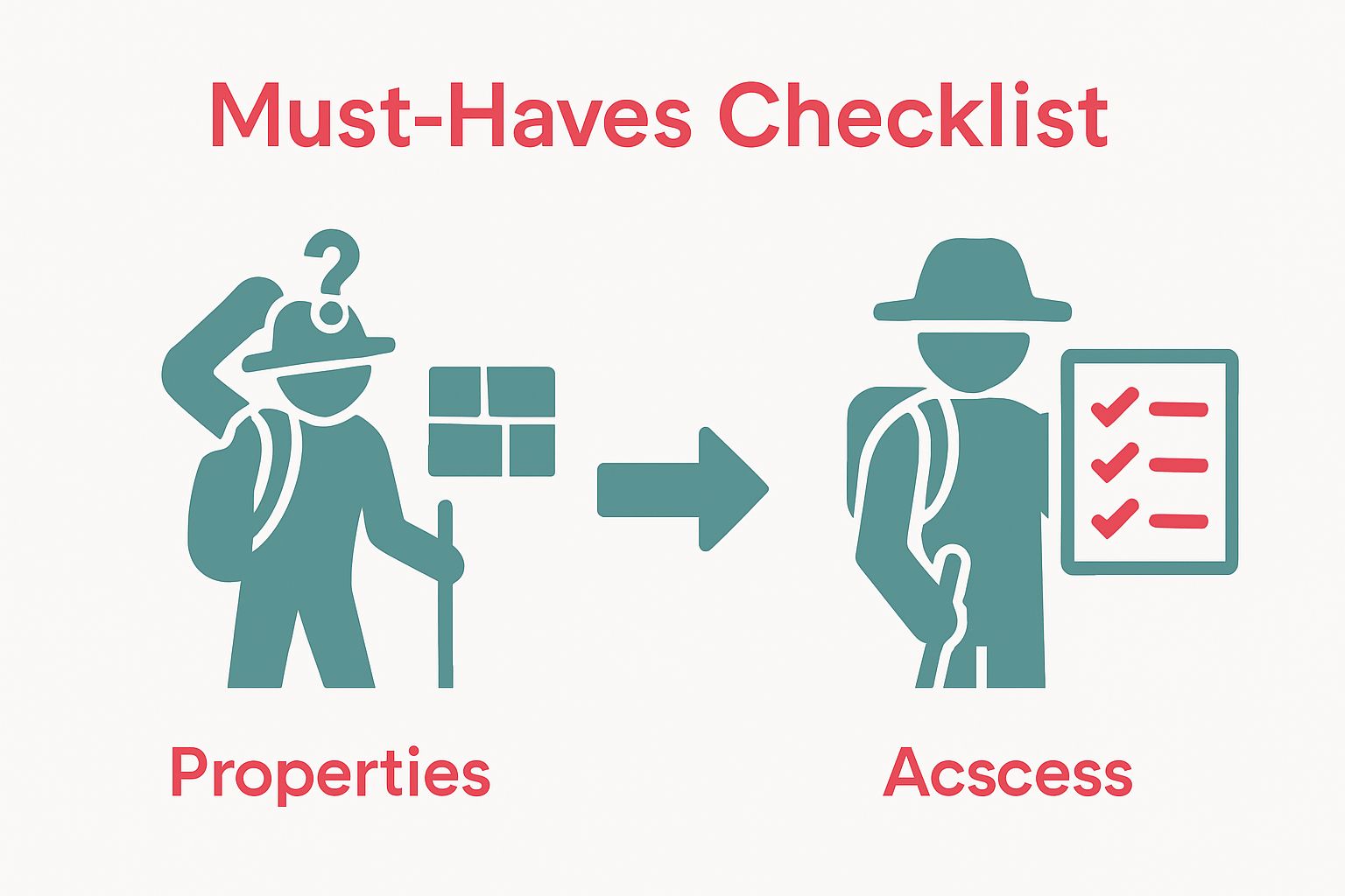 Temporary housing needs checklist before and after comparison