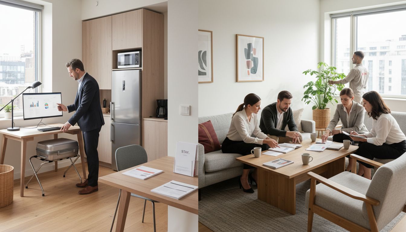 corporate housing scene