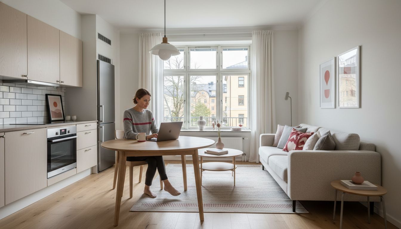 business traveler Sweden apartment