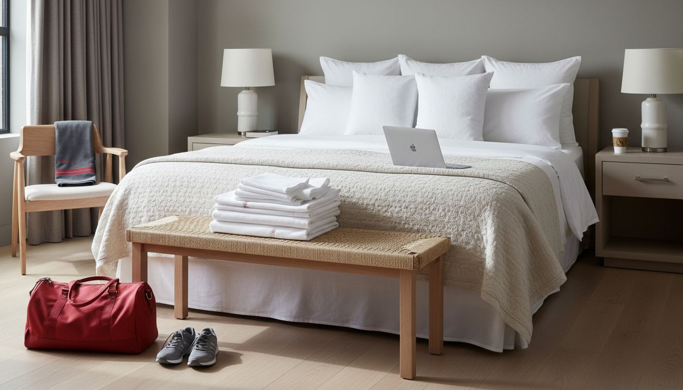 luxury bedding setup