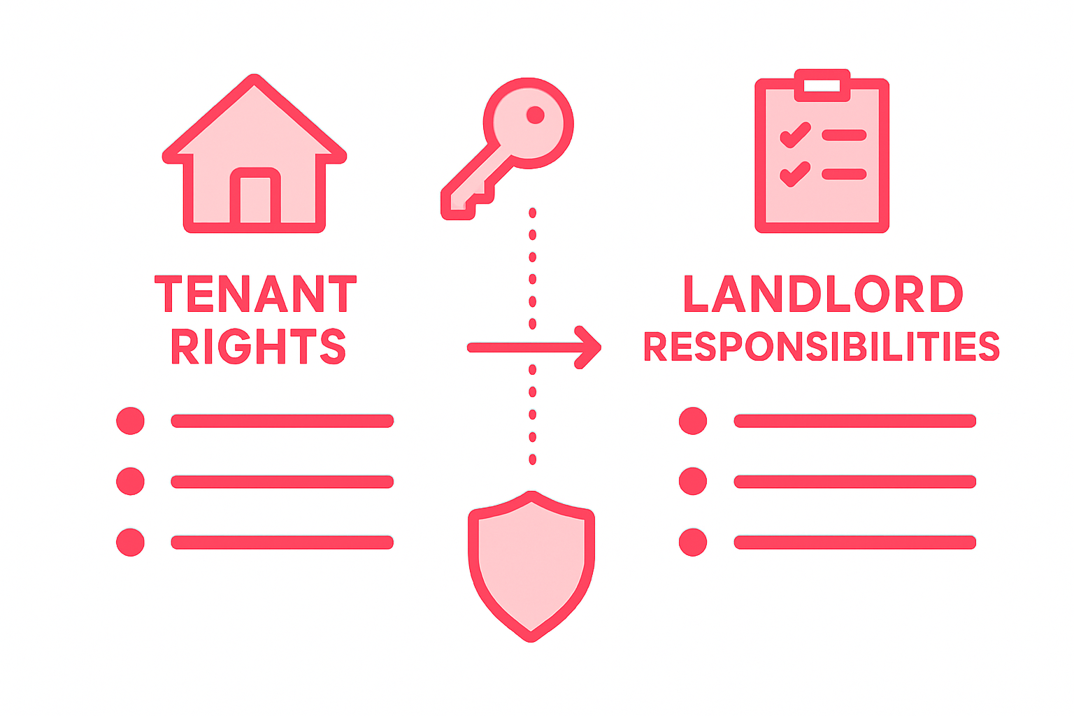 Infographic comparing Swedish tenant and landlord roles