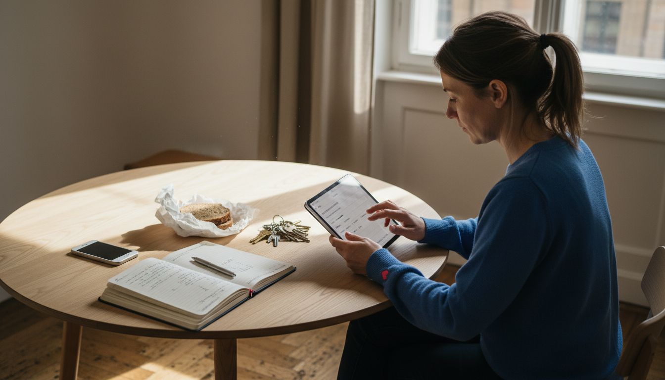 Landlord setting up rental management system