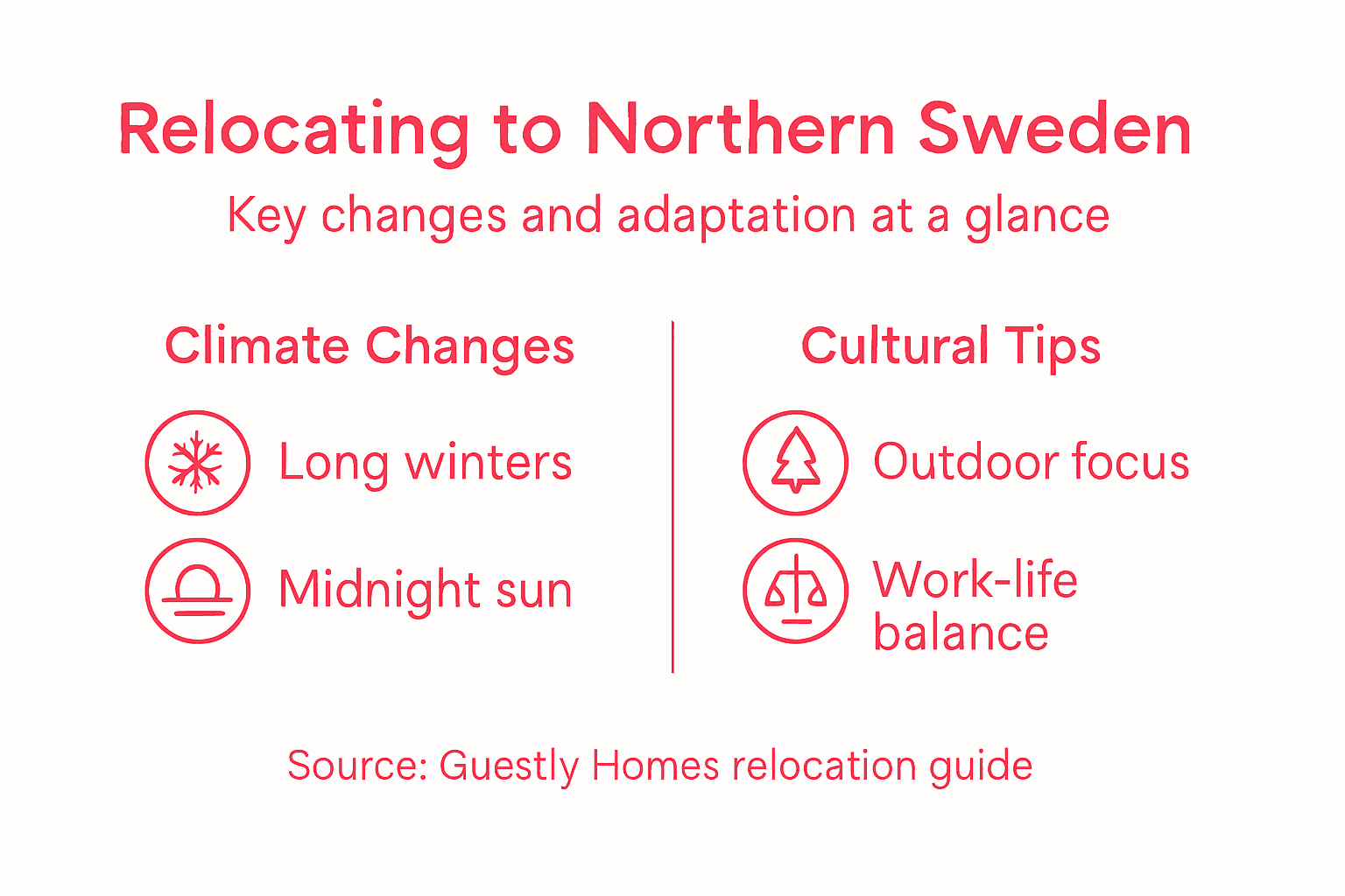 Infographic on relocation and life changes Sweden
