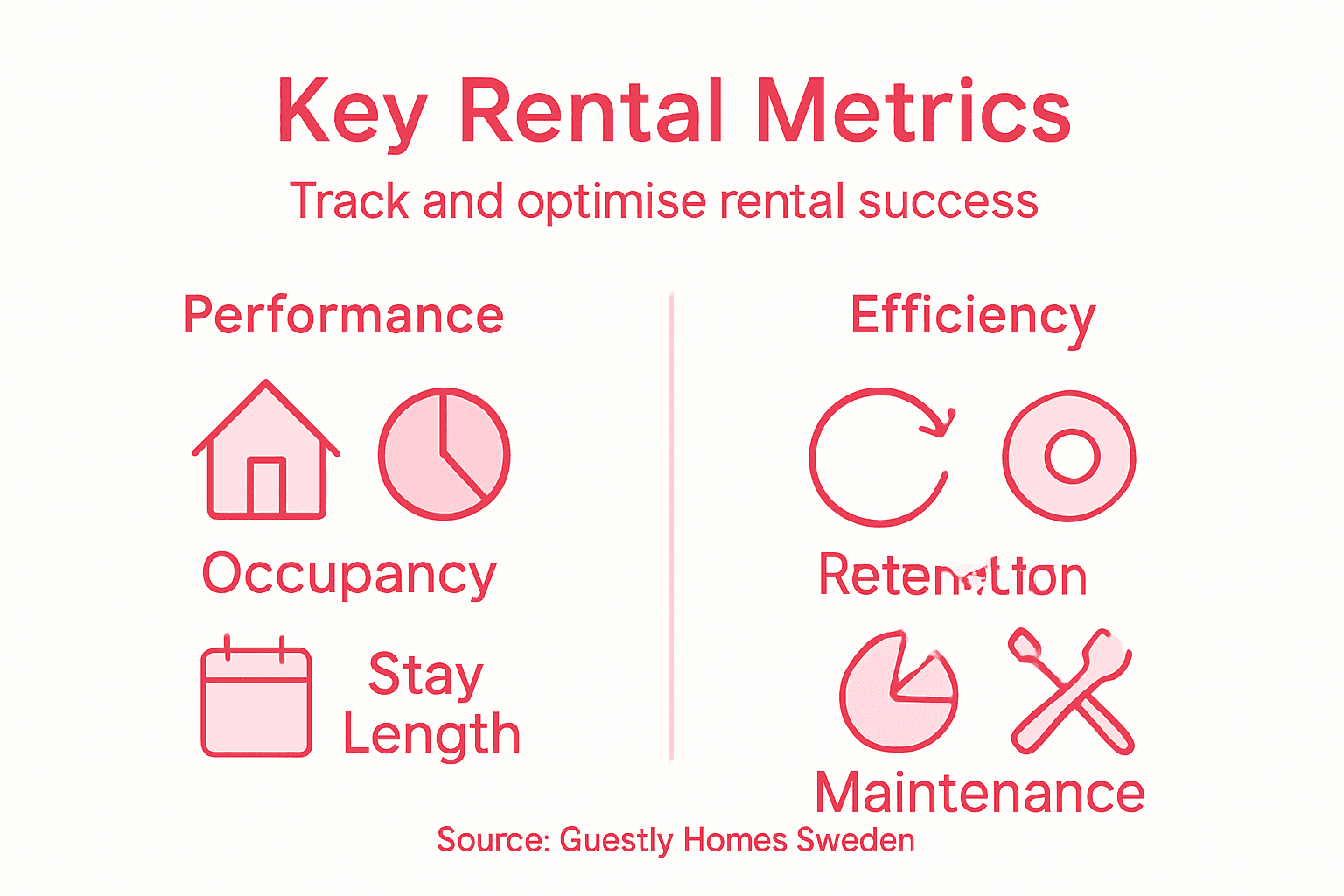 Infographic on Swedish rental metrics