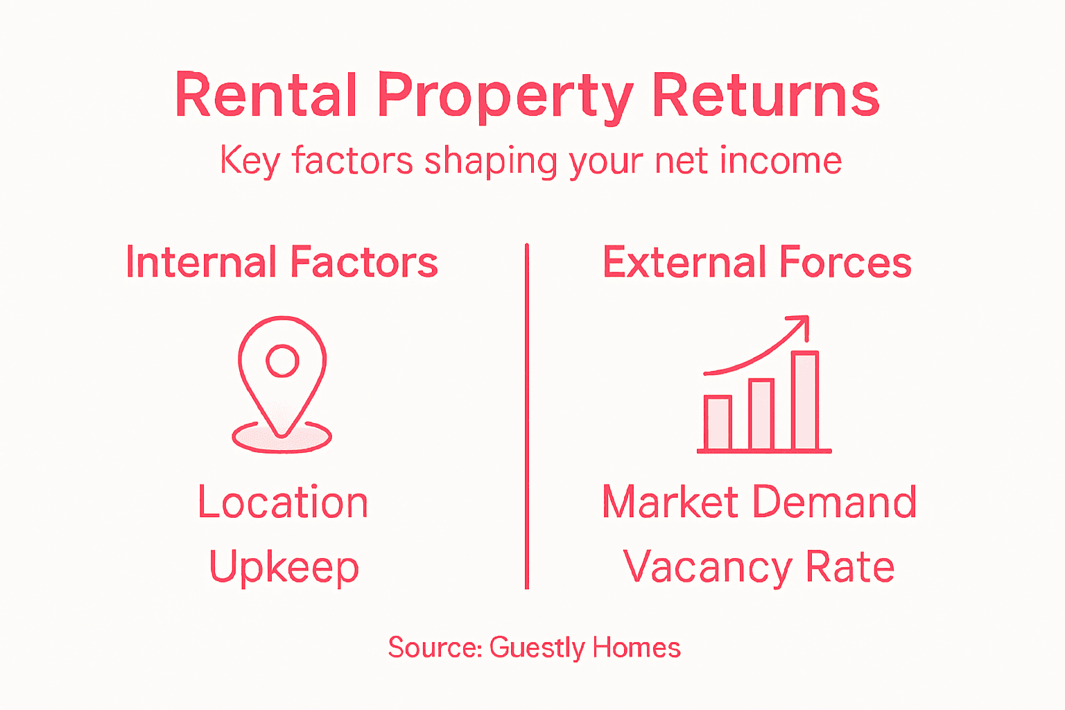 Infographic of rental return key influences