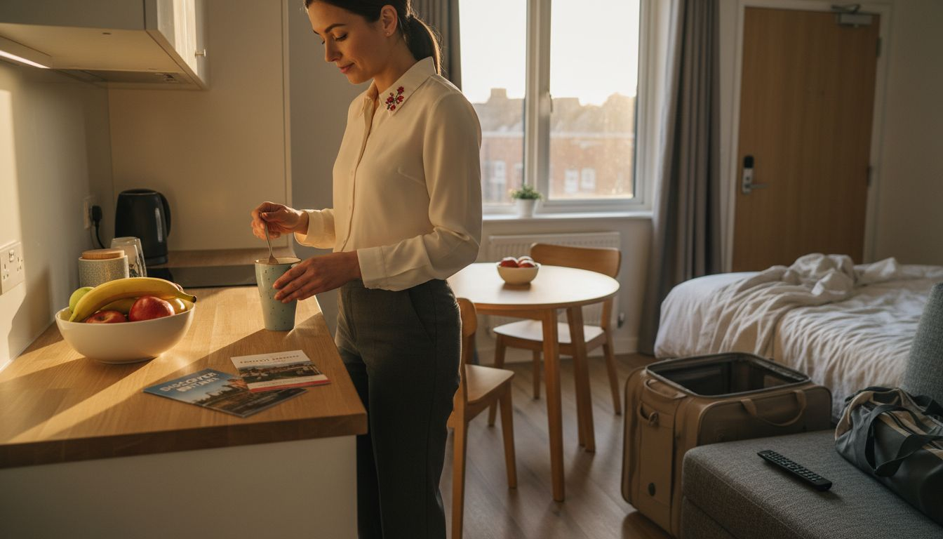 Serviced apartment with business traveler in Sweden