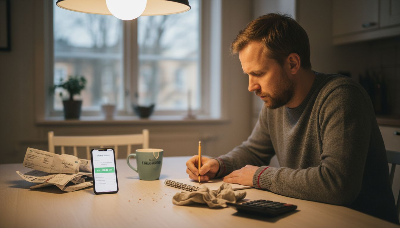 Swedish owner calculating rental platform fees