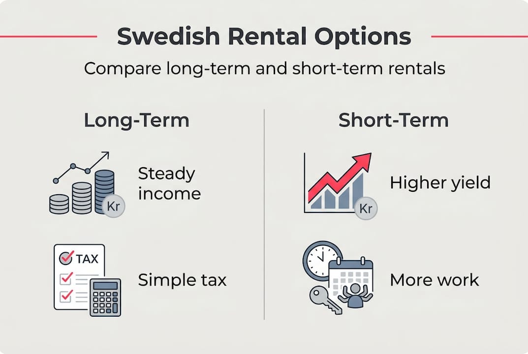 Infographic comparing rental strategies